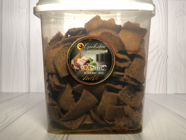 Ржаные гренки со вкусом сала с горчицей в Старом Осколе