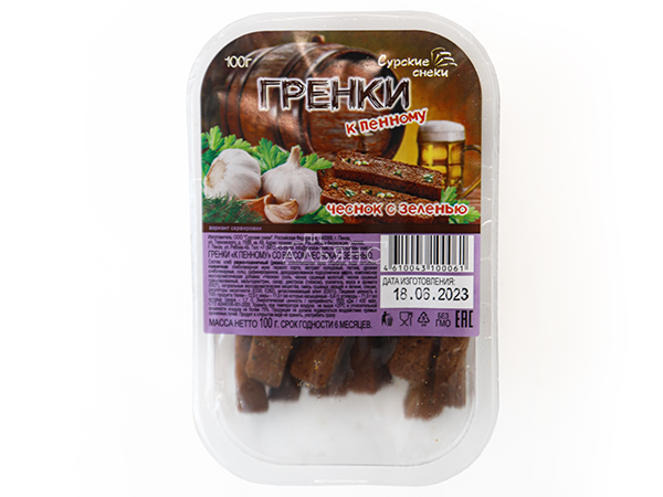 Сурские гренки Чеснок с зеленью (100 гр) в Старом Осколе