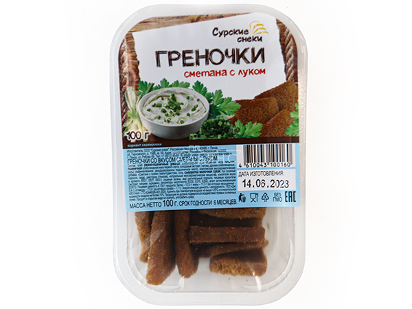 Сурские гренки Сметана с луком (100 гр) в Старом Осколе