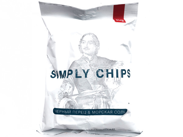 Картофельные чипсы "Simple chips" Морская соль и черный перец 80 гр. в Старом Осколе
